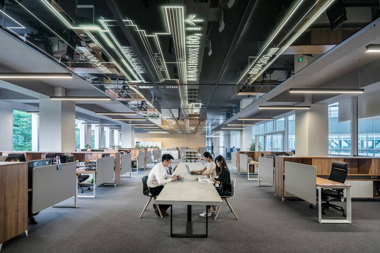 Oficina diáfana de la sede de Barcelona